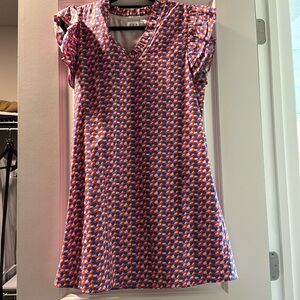 THML ruffled shoulder summer dress